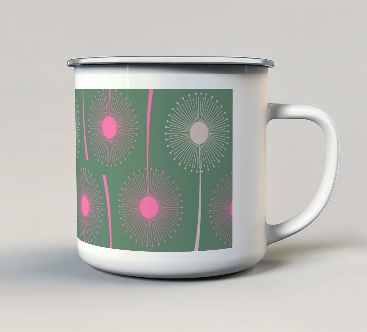 Dandelion Style tazza in smalto da susanapaz