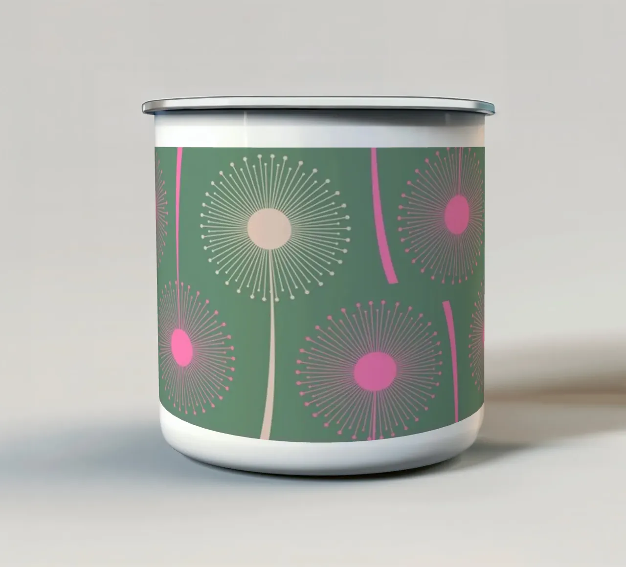 Dandelion Style mug en émail de susanapaz