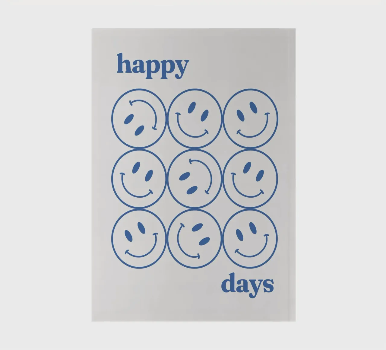 Smile blu Happy Days diario da Paigaam Studio