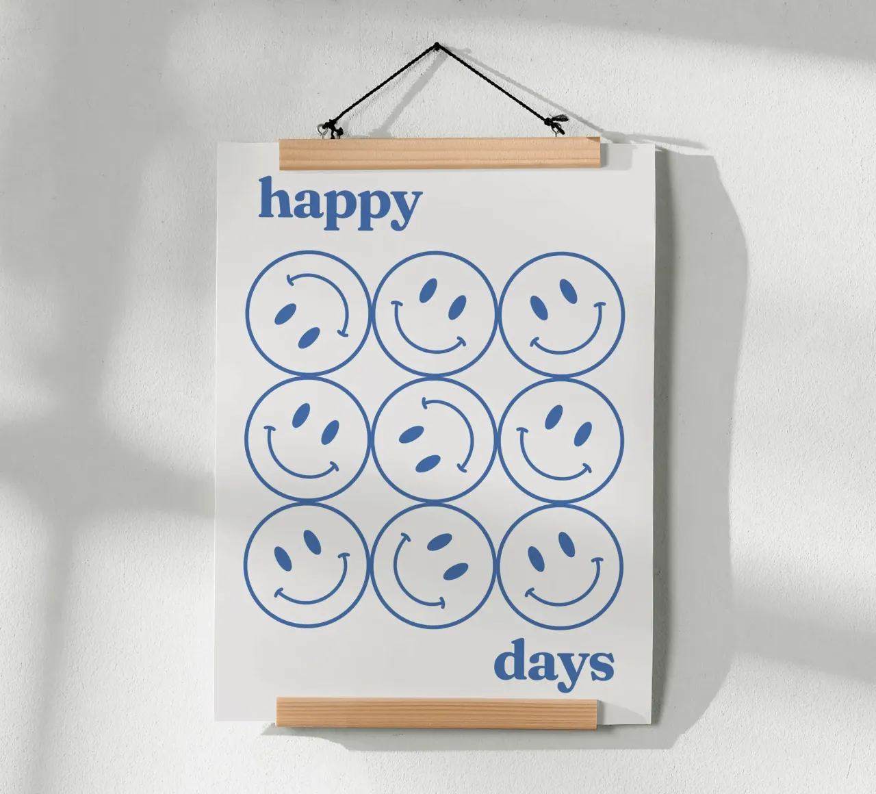 Smile blu Happy Days carta hahnemühle da Paigaam Studio