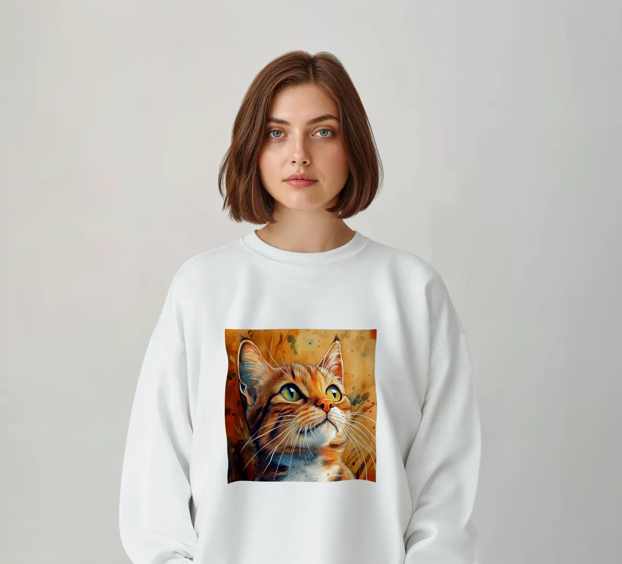 Gatto zenzero Henry felpa da Justyna Jaszke JBJart