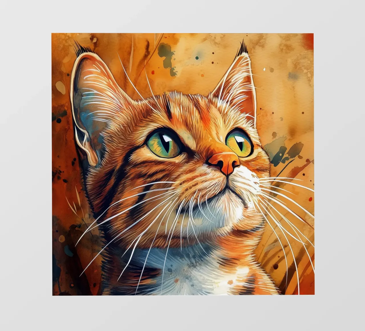Gatto zenzero Henry telo in pvc da Justyna Jaszke JBJart