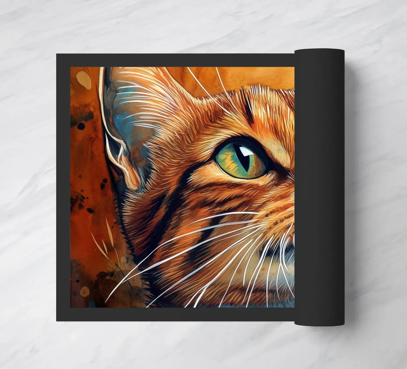 Ginger kat Henry deurmat van Justyna Jaszke JBJart