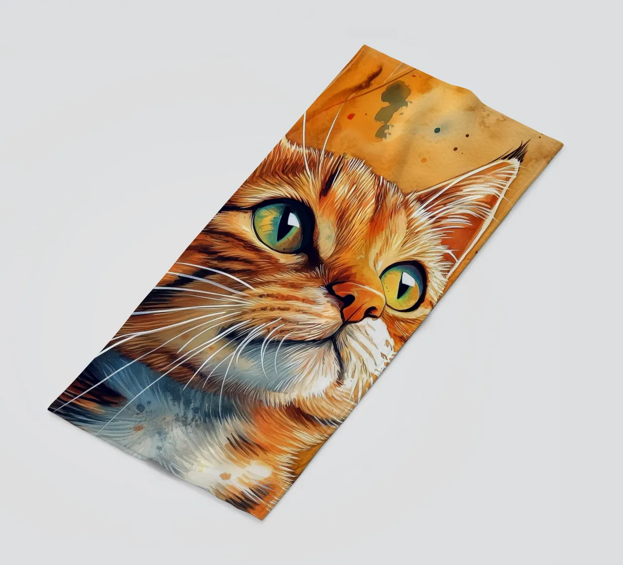 Gatto zenzero Henry telo mare da Justyna Jaszke JBJart