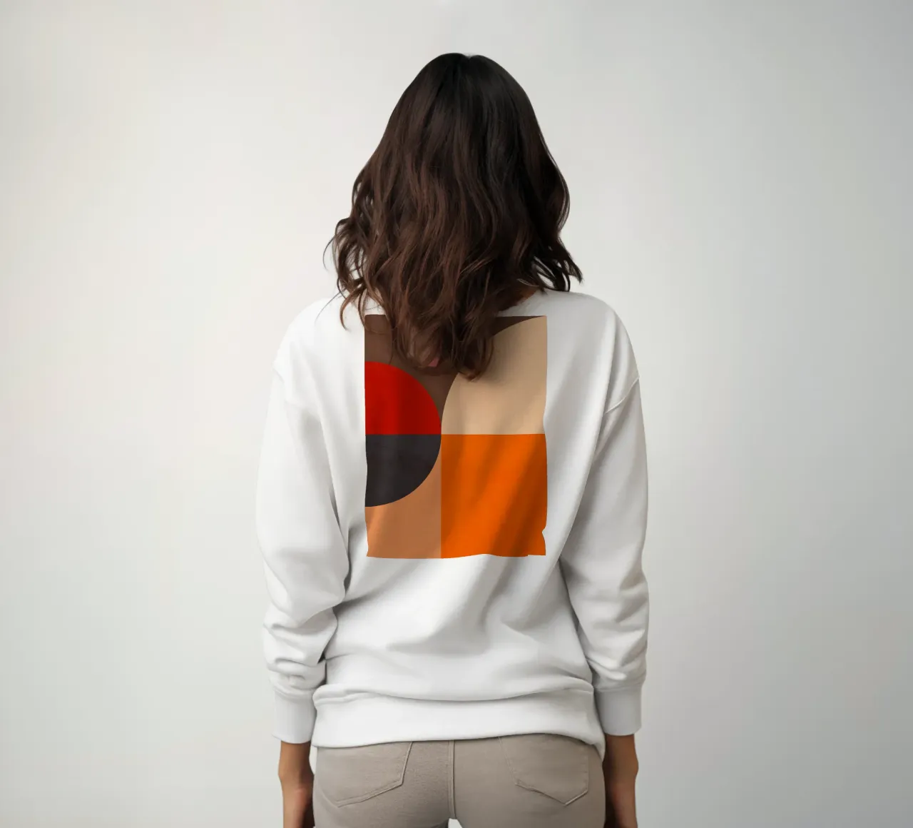 Composizione geometrica audace di ispirazione Bauhaus e Mid Mod 2/2 felpa da Dominique Vari Abstract