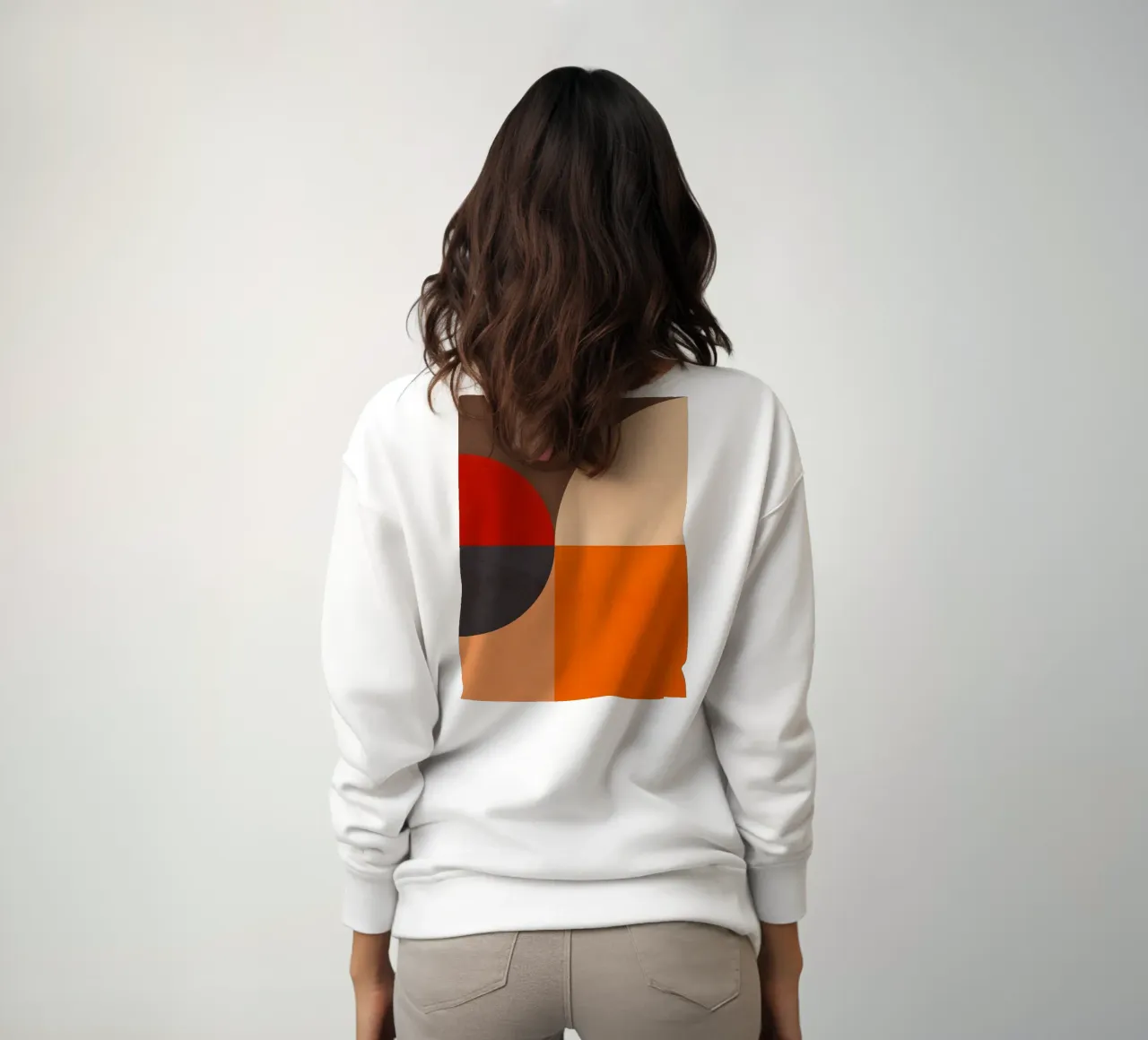 Composizione geometrica audace di ispirazione Bauhaus e Mid Mod 2/2 felpa da Dominique Vari Abstract