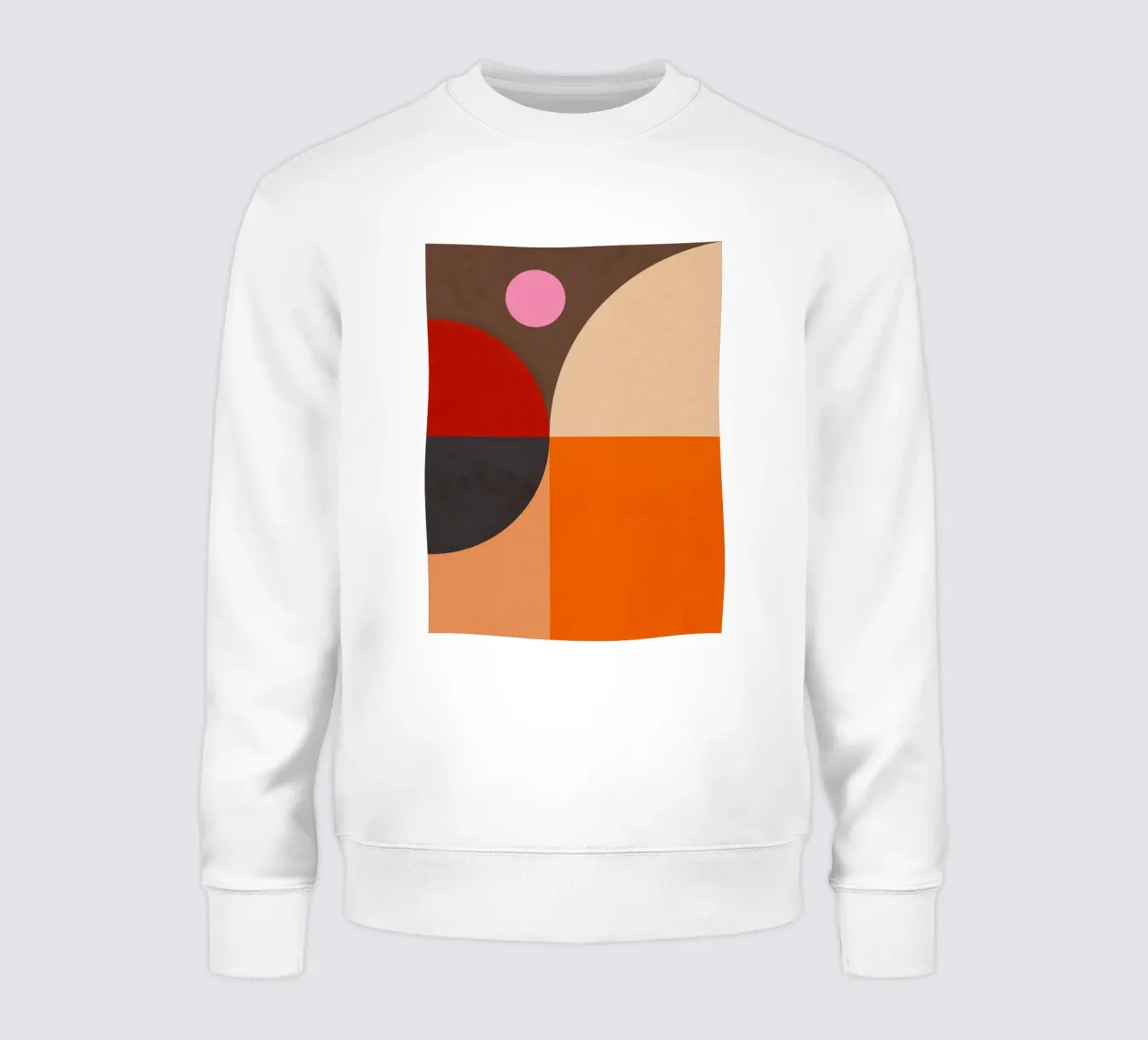 Composizione geometrica audace di ispirazione Bauhaus e Mid Mod 2/2 felpa da Dominique Vari Abstract