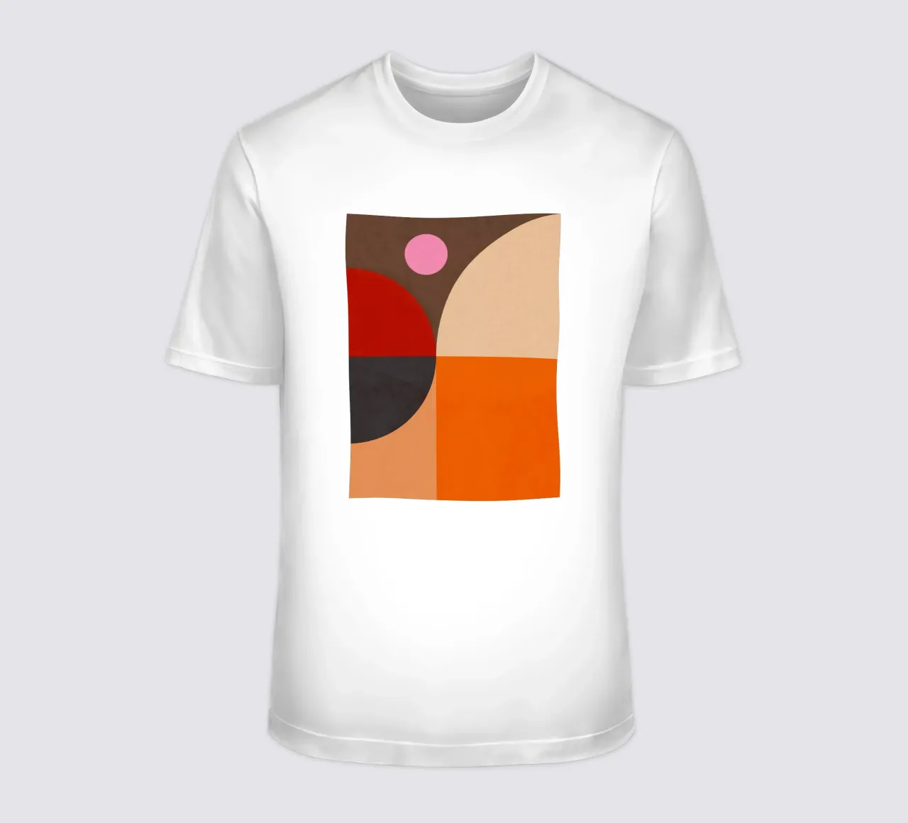 Composizione geometrica audace di ispirazione Bauhaus e Mid Mod 2/2 t-shirt da Dominique Vari Abstract
