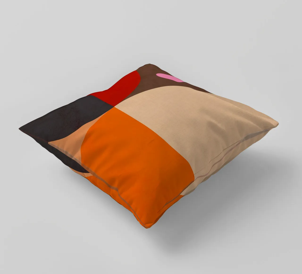 Composizione geometrica audace di ispirazione Bauhaus e Mid Mod 2/2 cuscino da Dominique Vari Abstract
