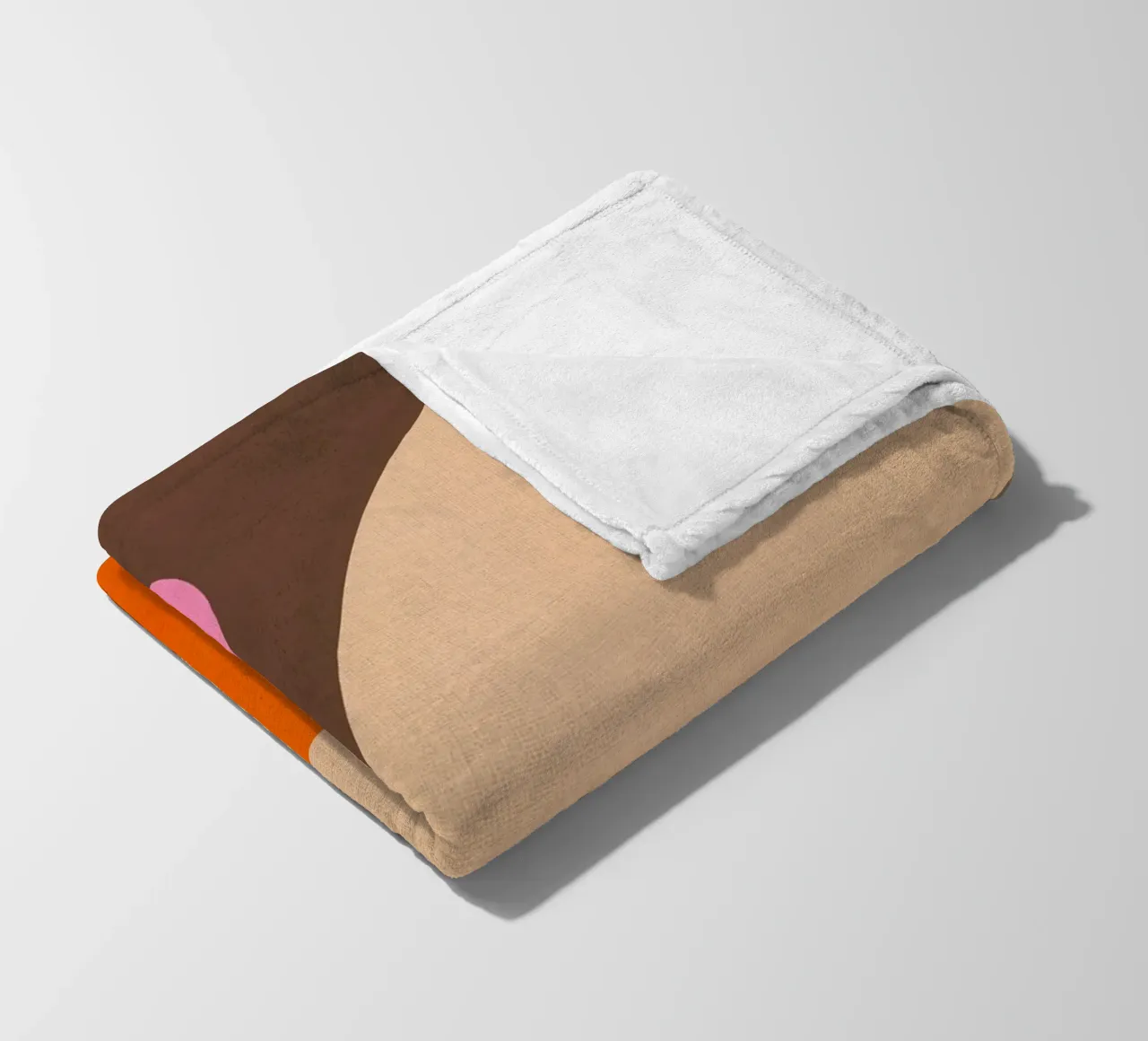 Composizione geometrica audace di ispirazione Bauhaus e Mid Mod 2/2 coperta in pile da Dominique Vari Abstract