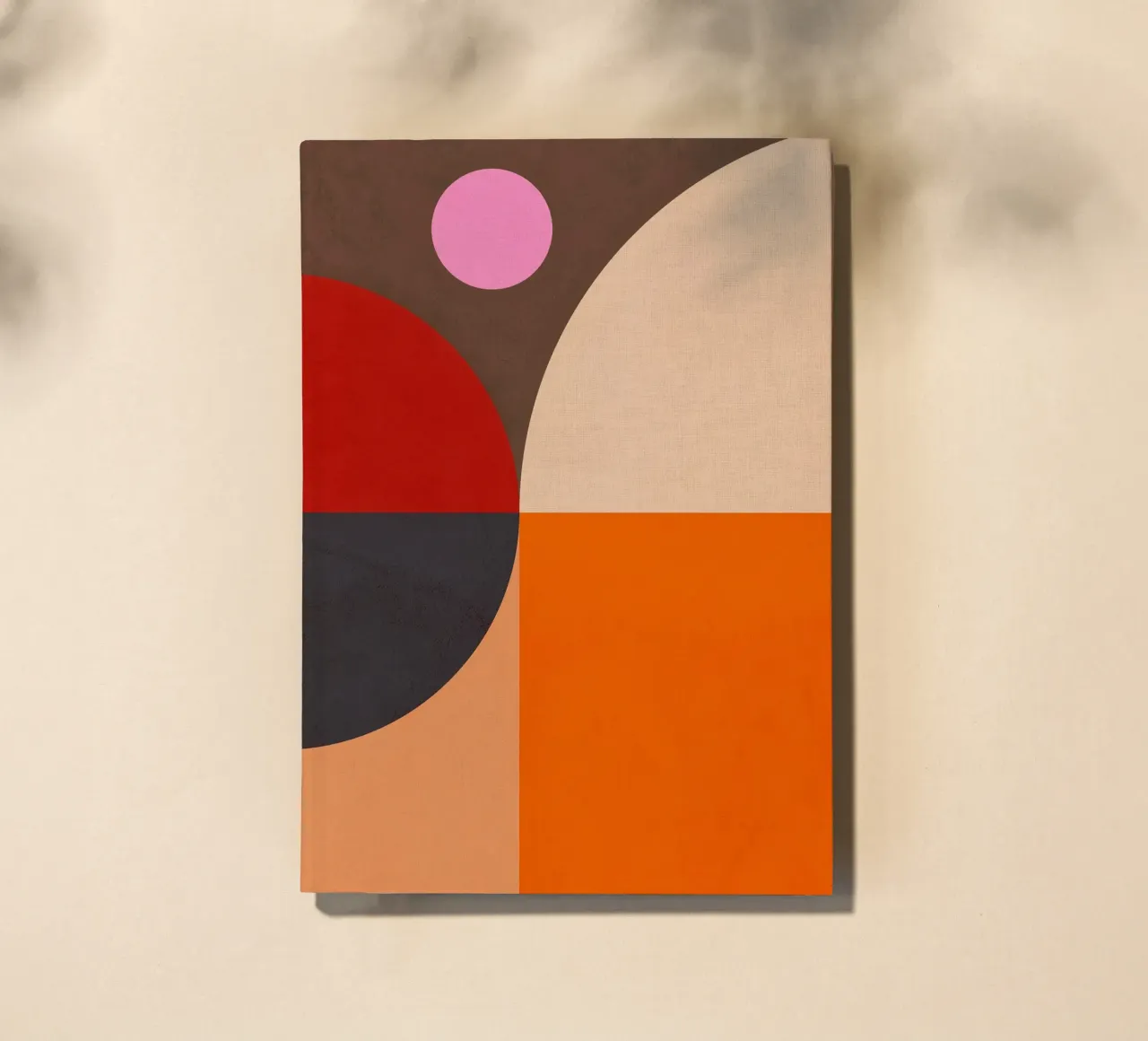 Bold Geometric Composition Bauhaus & Mid Mod Inspired 2/2 notebook by Dominique Vari Abstract