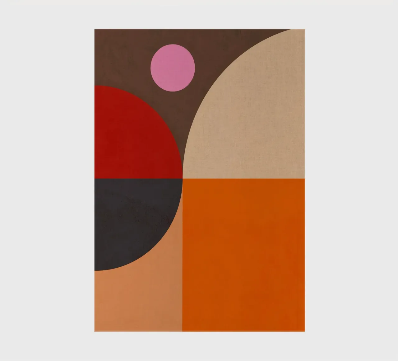 Bold Geometric Composition Bauhaus & Mid Mod Inspired 2/2 notebook by Dominique Vari Abstract