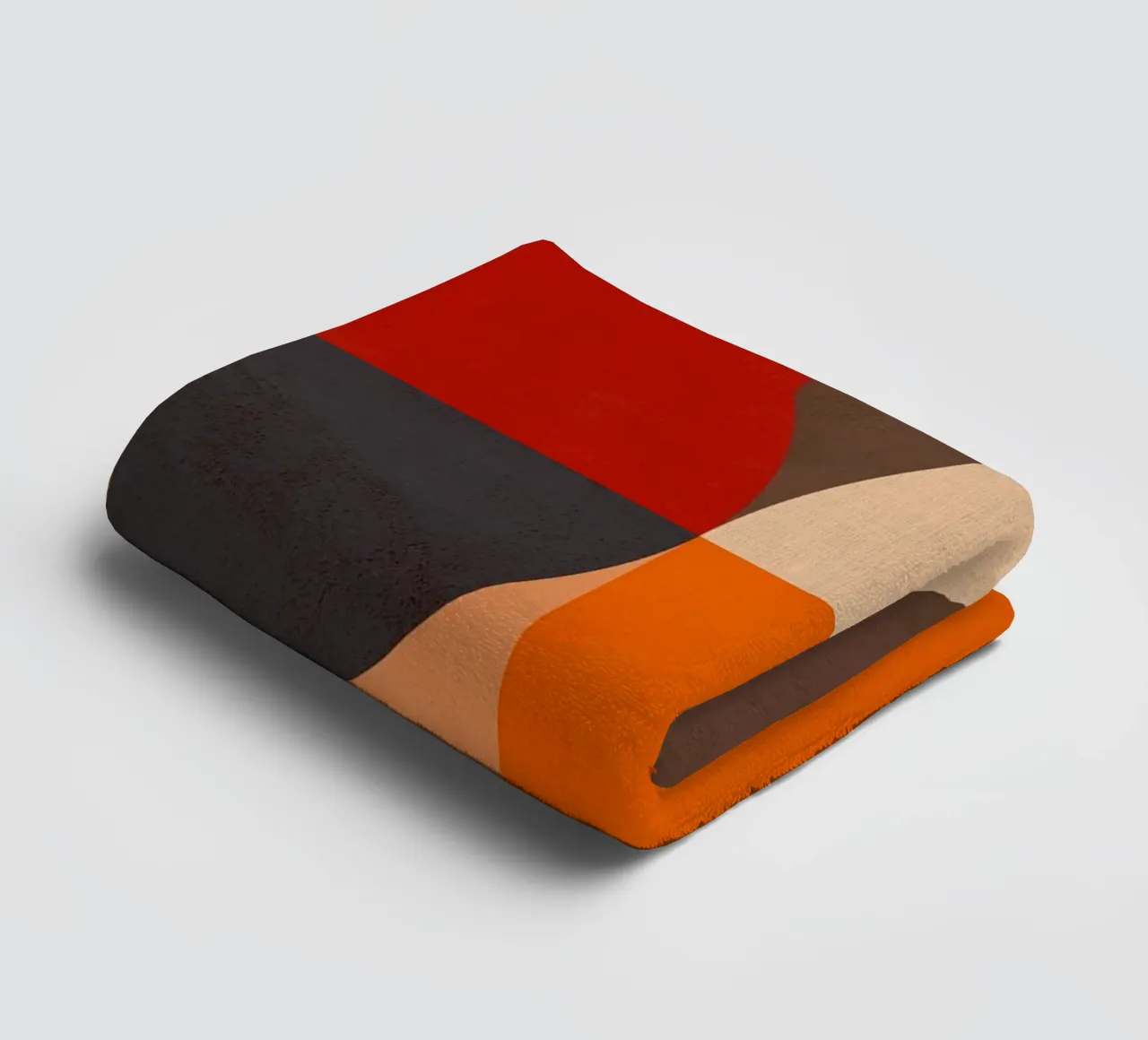 Composizione geometrica audace di ispirazione Bauhaus e Mid Mod 2/2 asciugamano da bagno da Dominique Vari Abstract