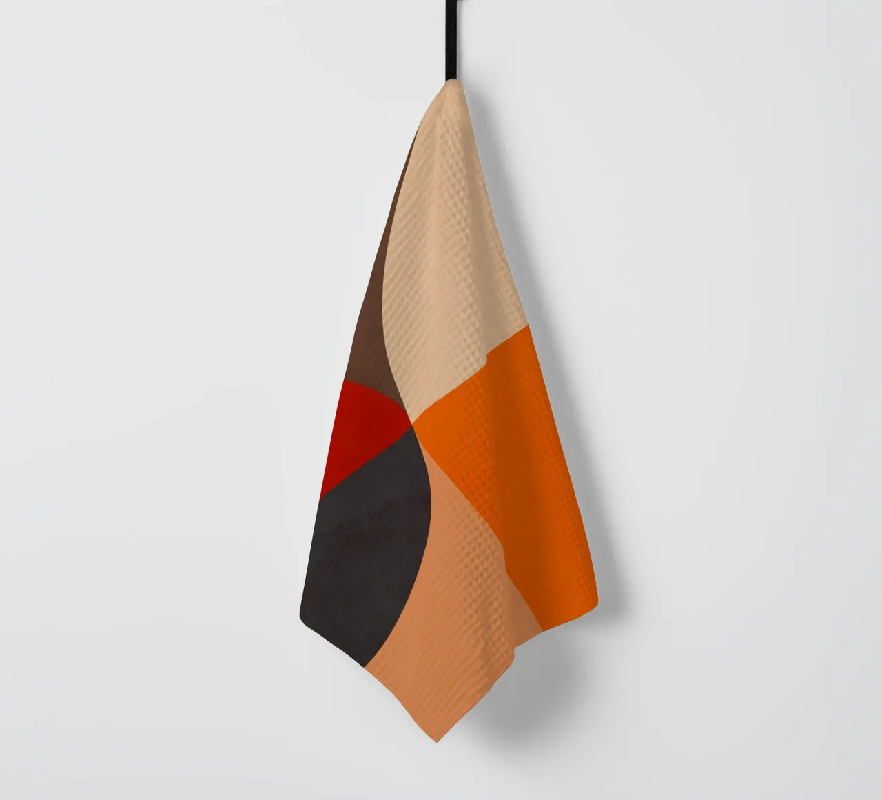 Composizione geometrica audace di ispirazione Bauhaus e Mid Mod 2/2 canovaccio da cucina da Dominique Vari Abstract