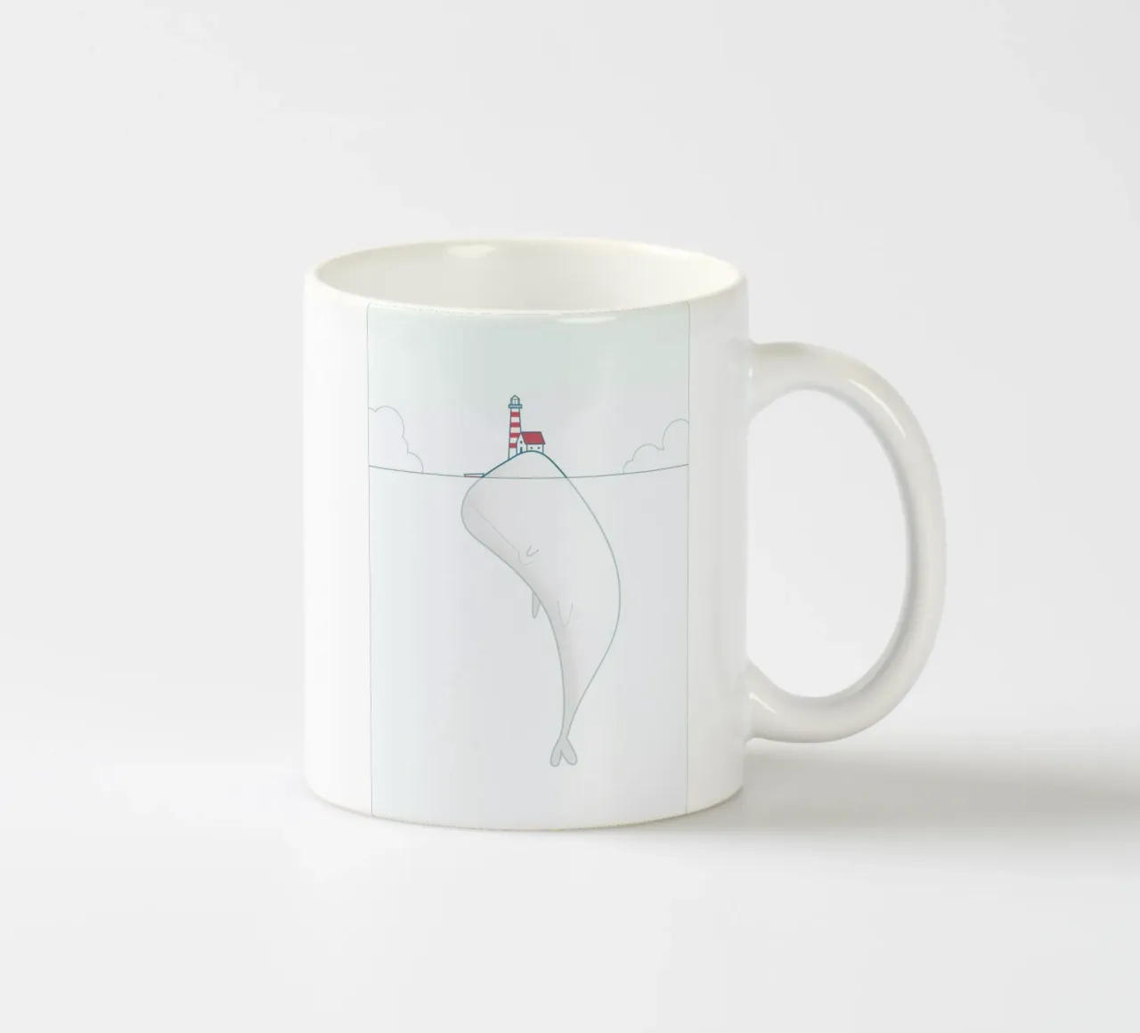 The Lighthouse Keeper tazza in ceramica da Ale Giorgini