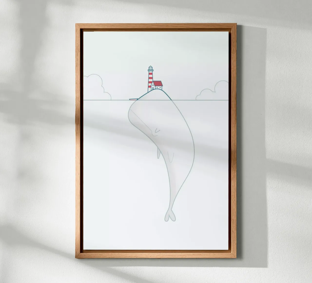The Lighthouse Keeper tela con Cornice a cassetta da Ale Giorgini