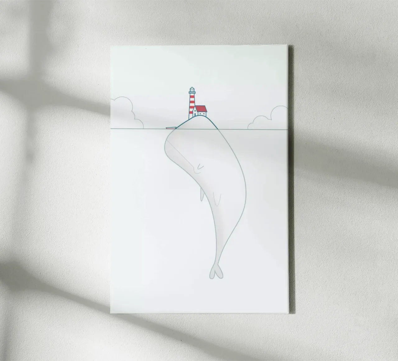 The Lighthouse Keeper tela con Cornice a cassetta da Ale Giorgini