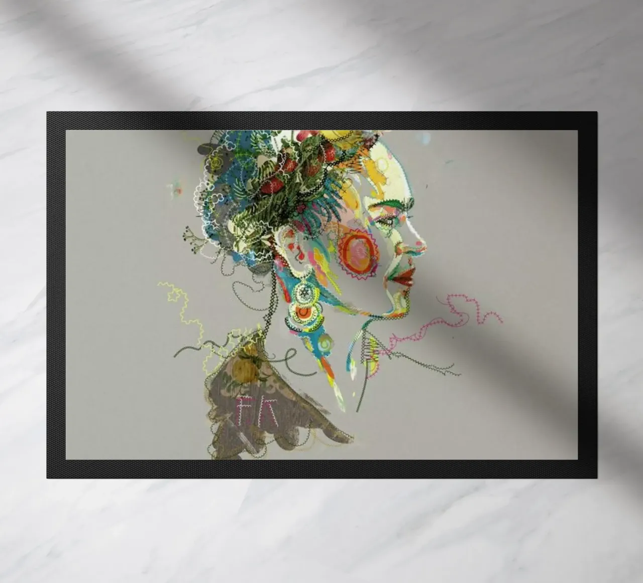 Frida 2 doormat by Carlos Quitério