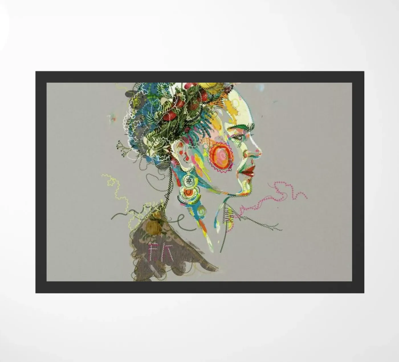 Frida 2 deurmat van Carlos Quitério