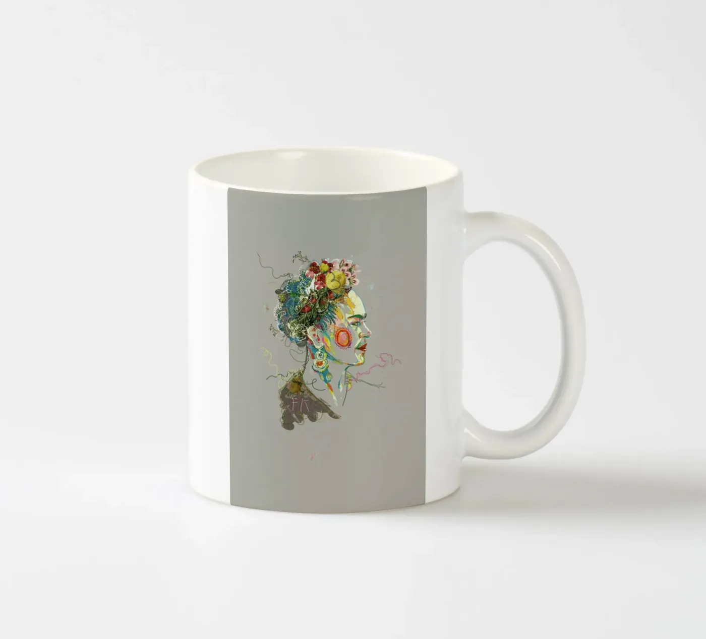 Frida 2 ceramic mug by Carlos Quitério