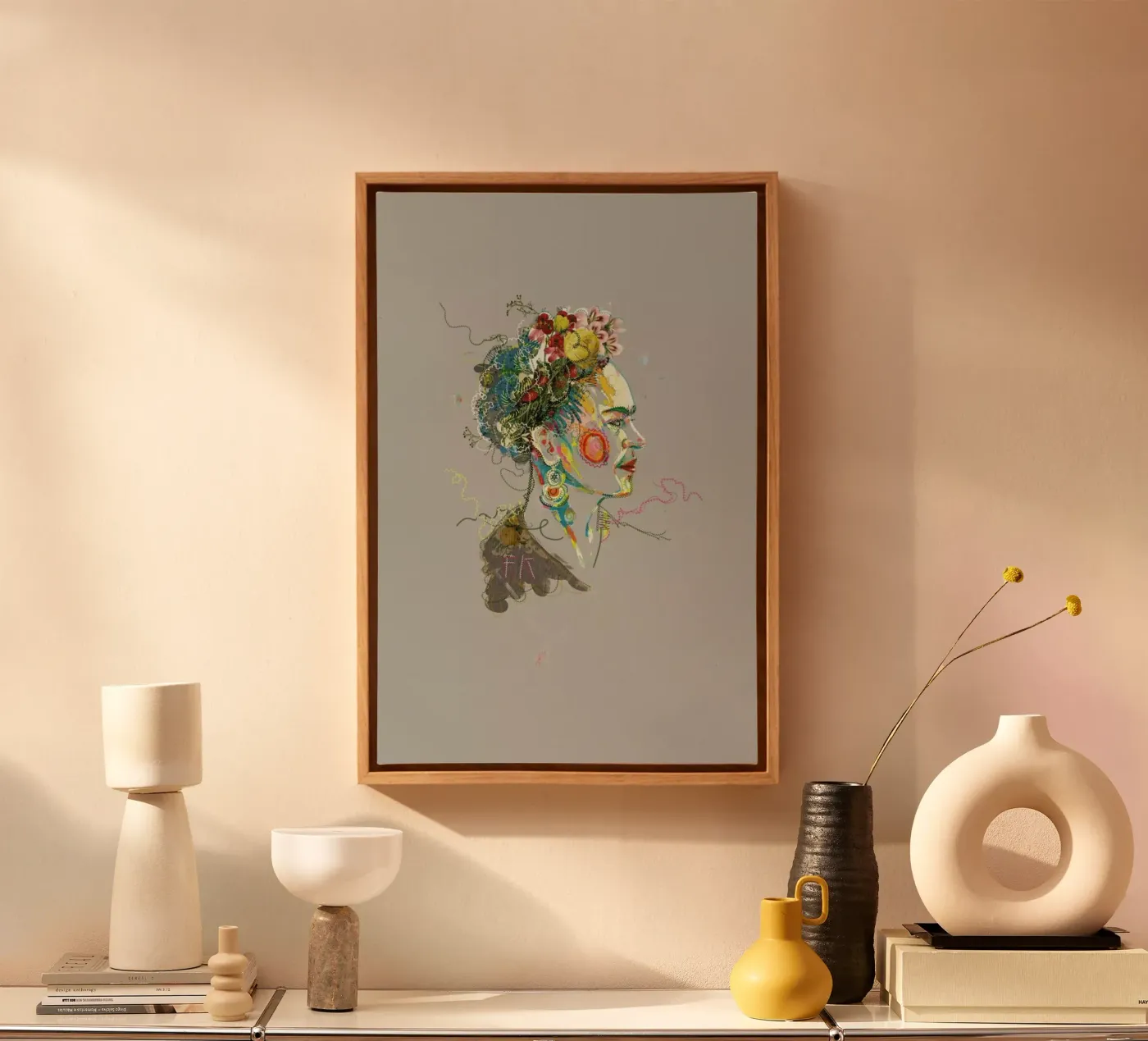 Frida 2 canvas van Carlos Quitério