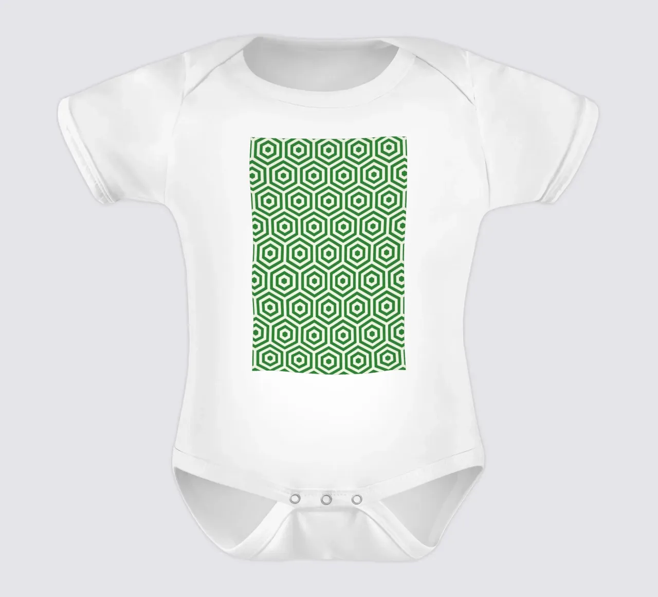 Green Beehive body neonato maniche corte da Bo Lundberg