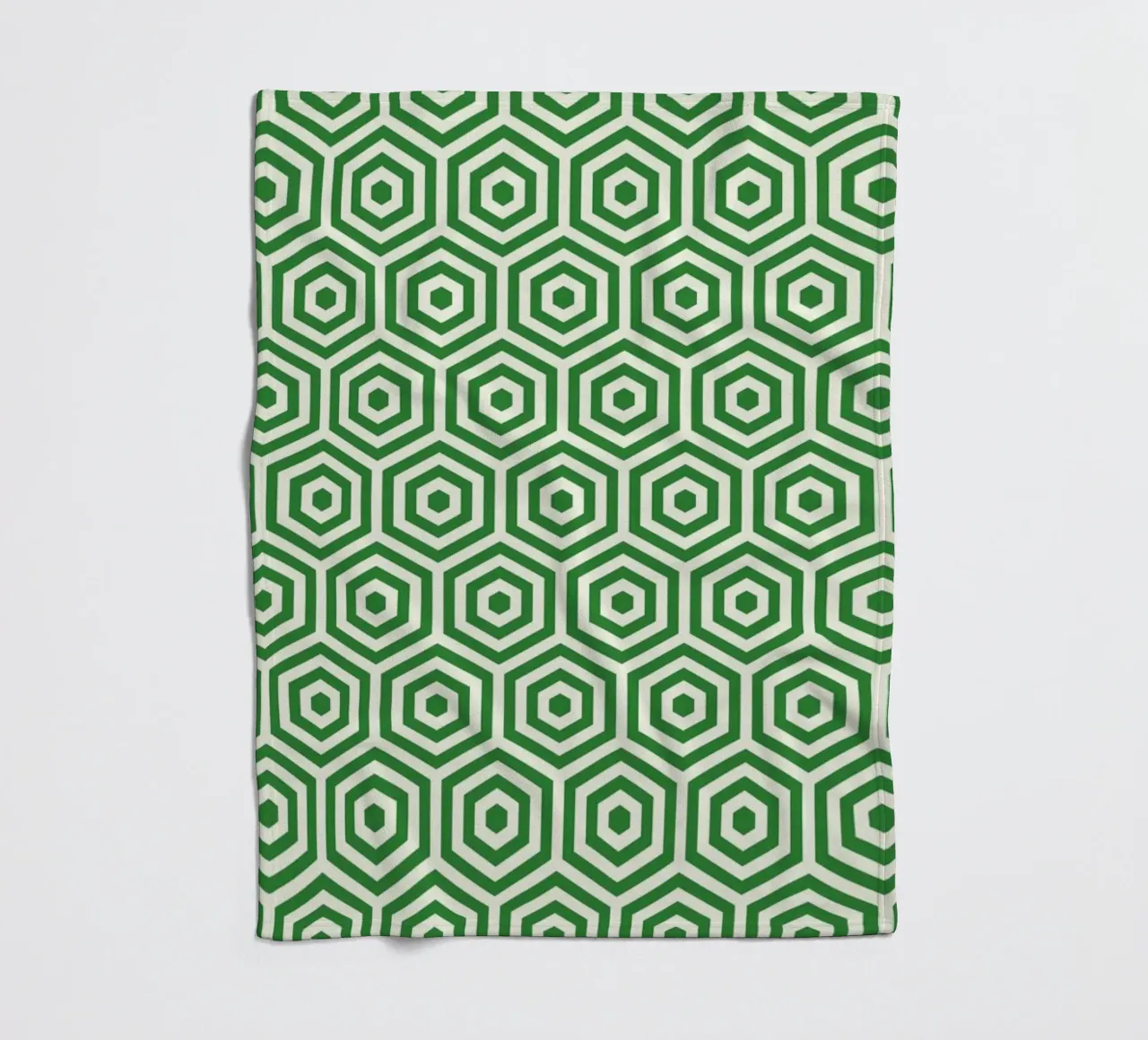 Green Beehive fleece blanket by Bo Lundberg
