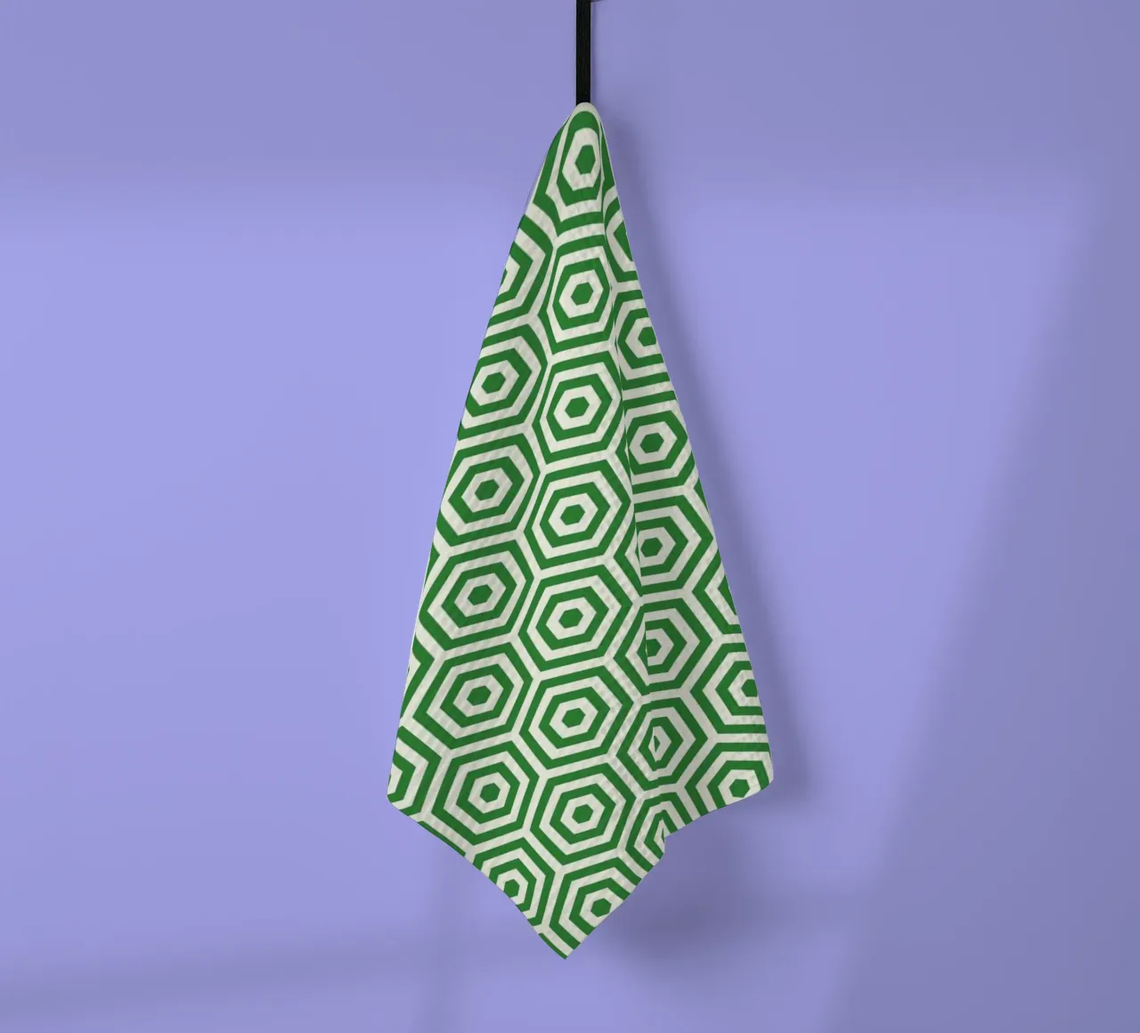 Green Beehive tea towel by Bo Lundberg