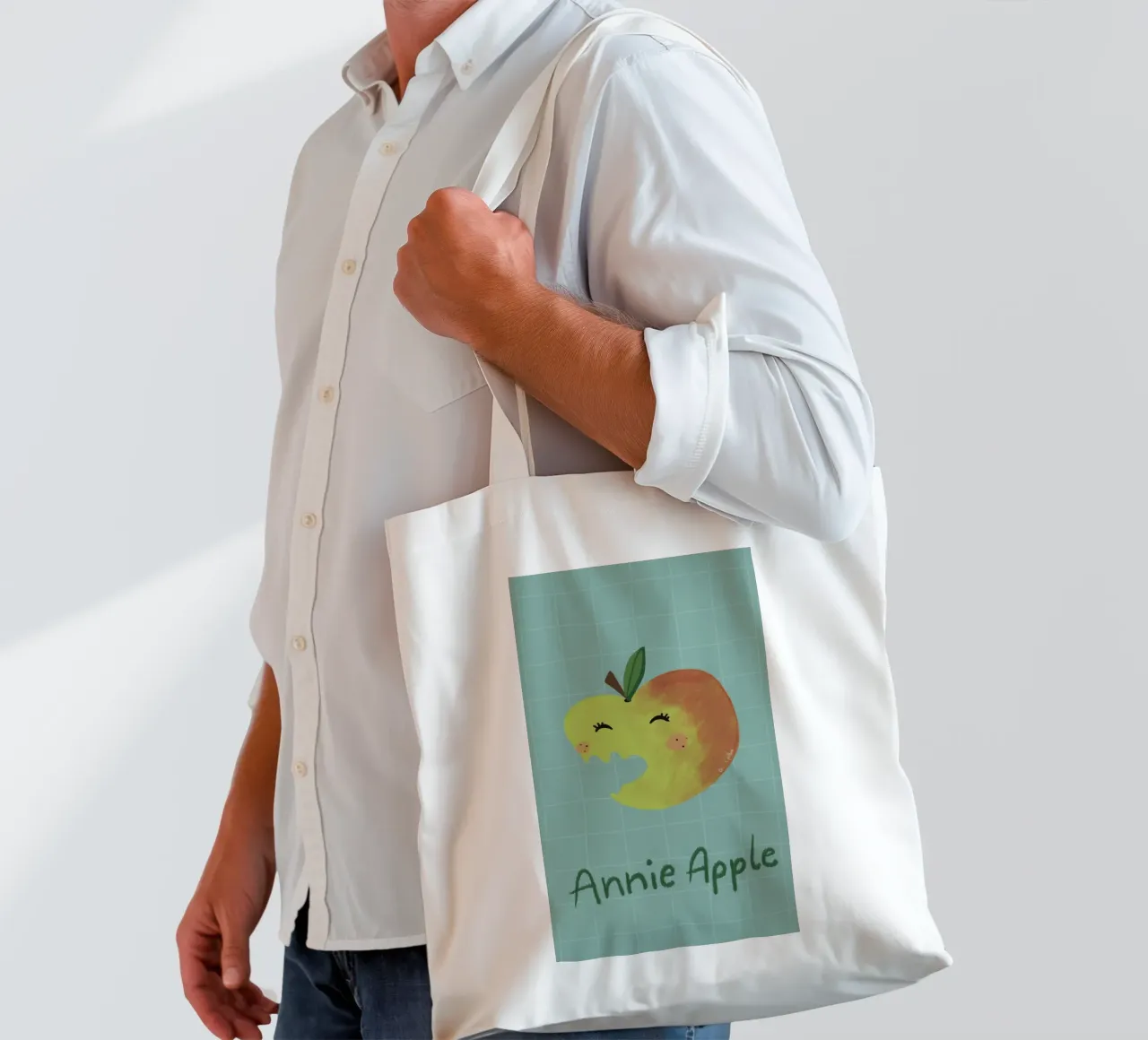 Annie Apple borsa in juta da Beeeplan