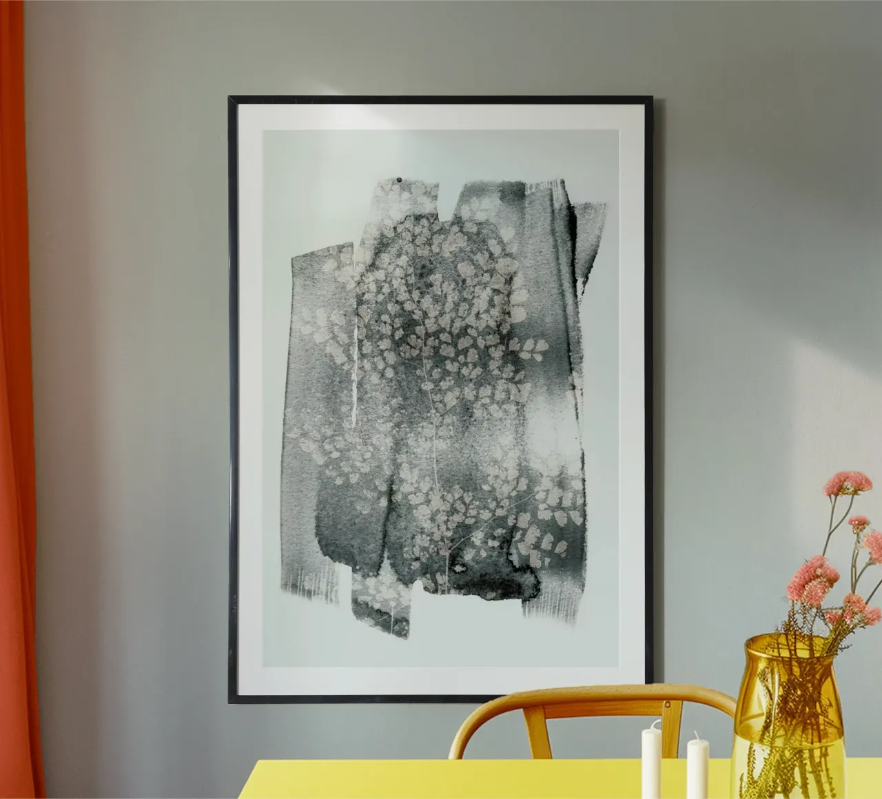 Imperfect Fern poster with aluminum frame by Shot By Clint