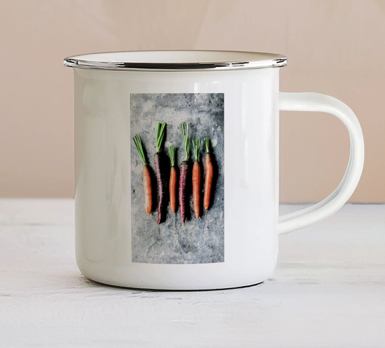 Bunte Möhren tazza in smalto da Eat this