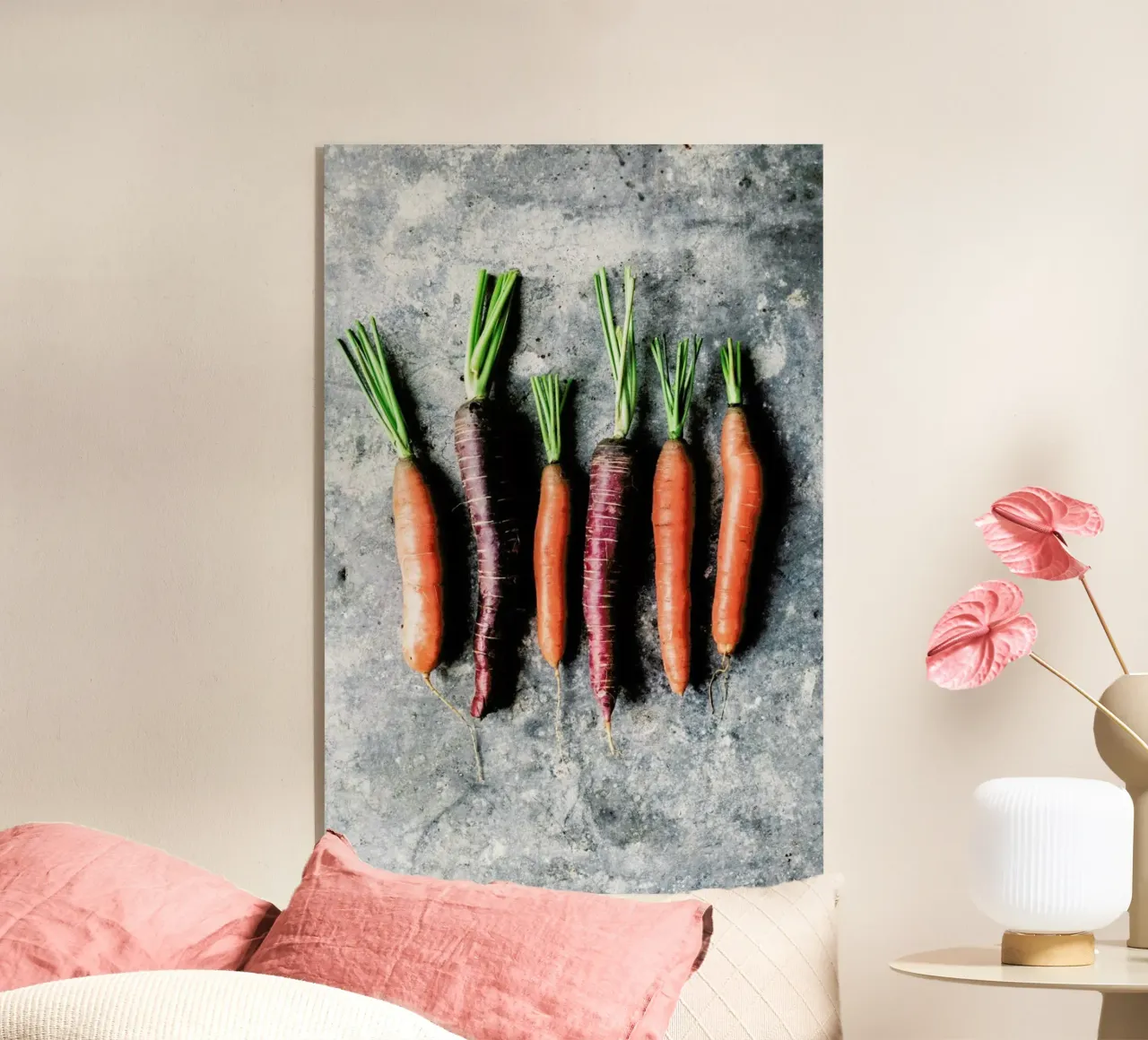 Bunte Möhren plexiglass da Eat this