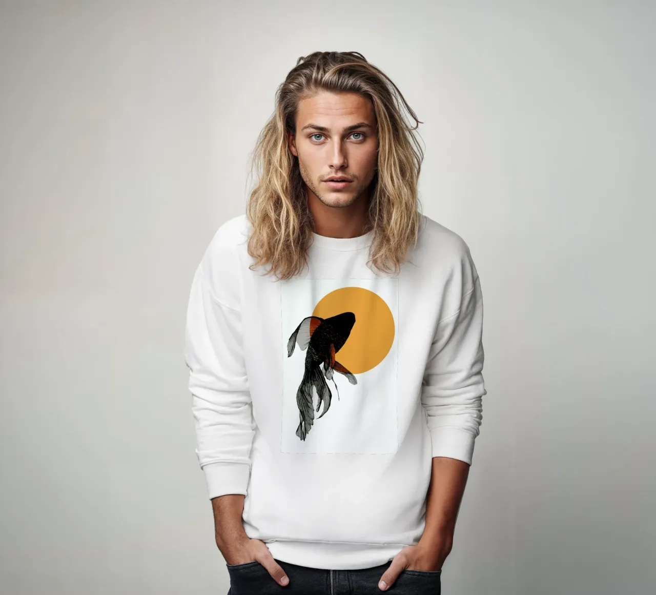 Goldfish felpa da Morgan Kendall