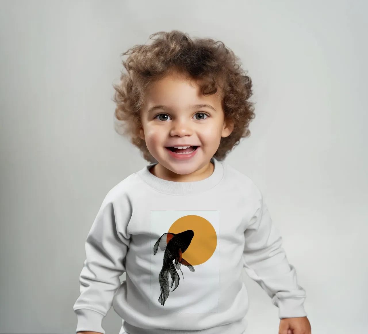 Goldfish felpa neonato da Morgan Kendall