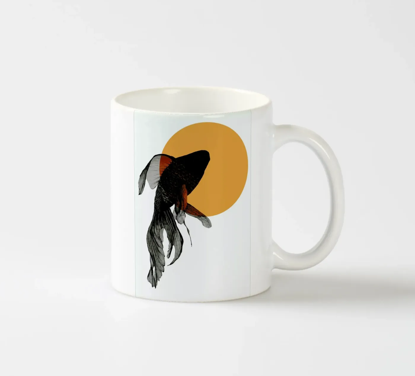 Goldfish ceramic mug by Morgan Kendall