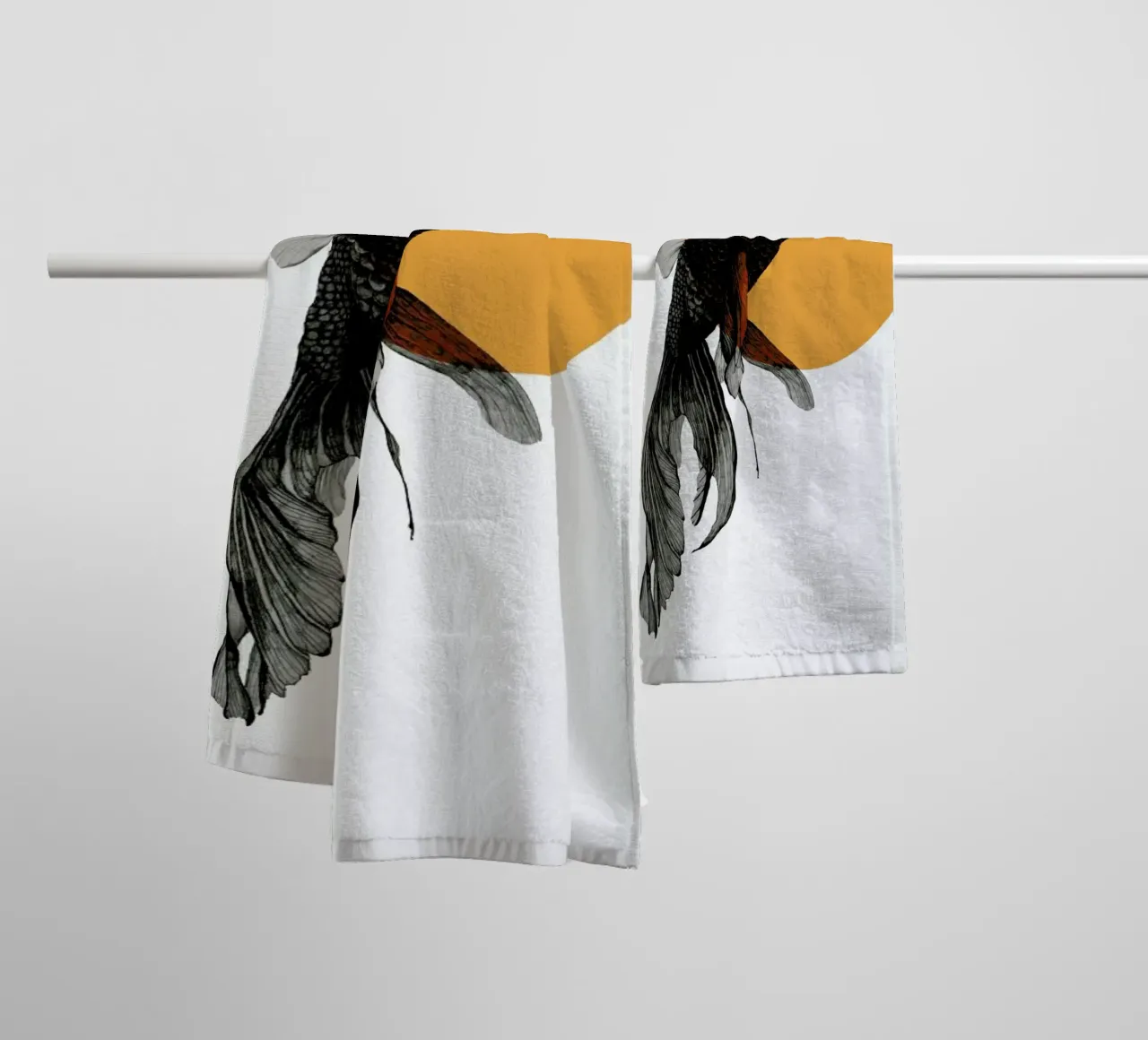 Goldfish Handtuch von Morgan Kendall