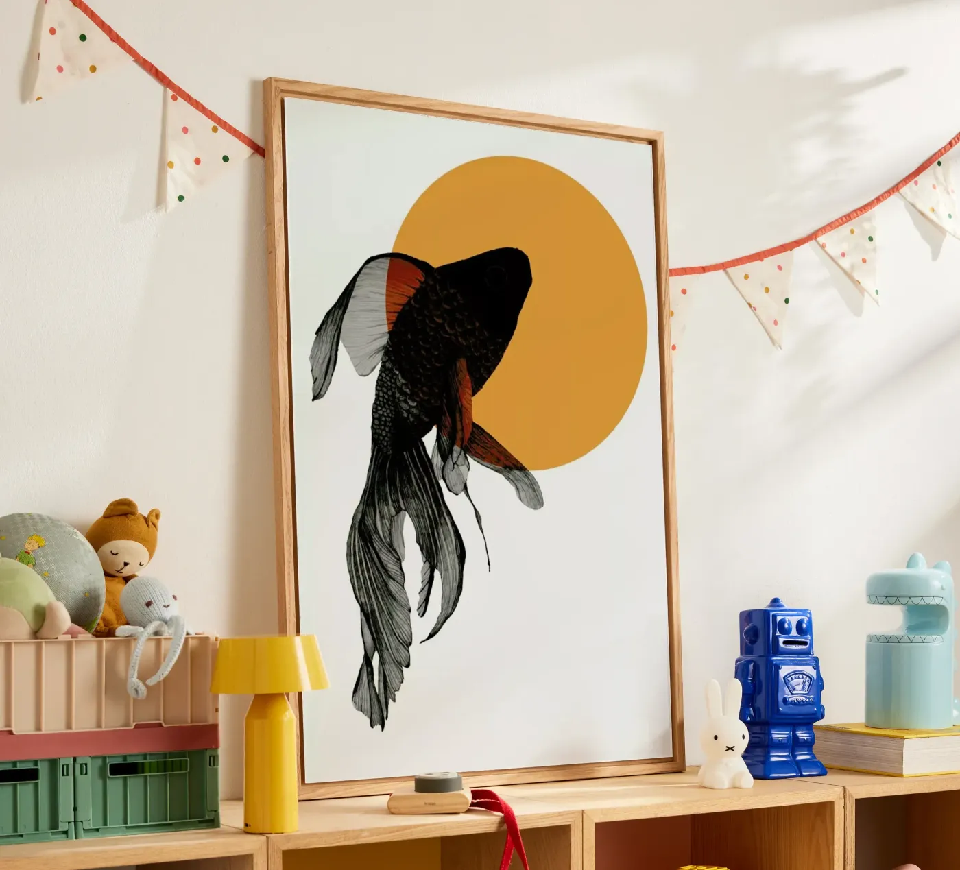 Goldfish acryl van Morgan Kendall