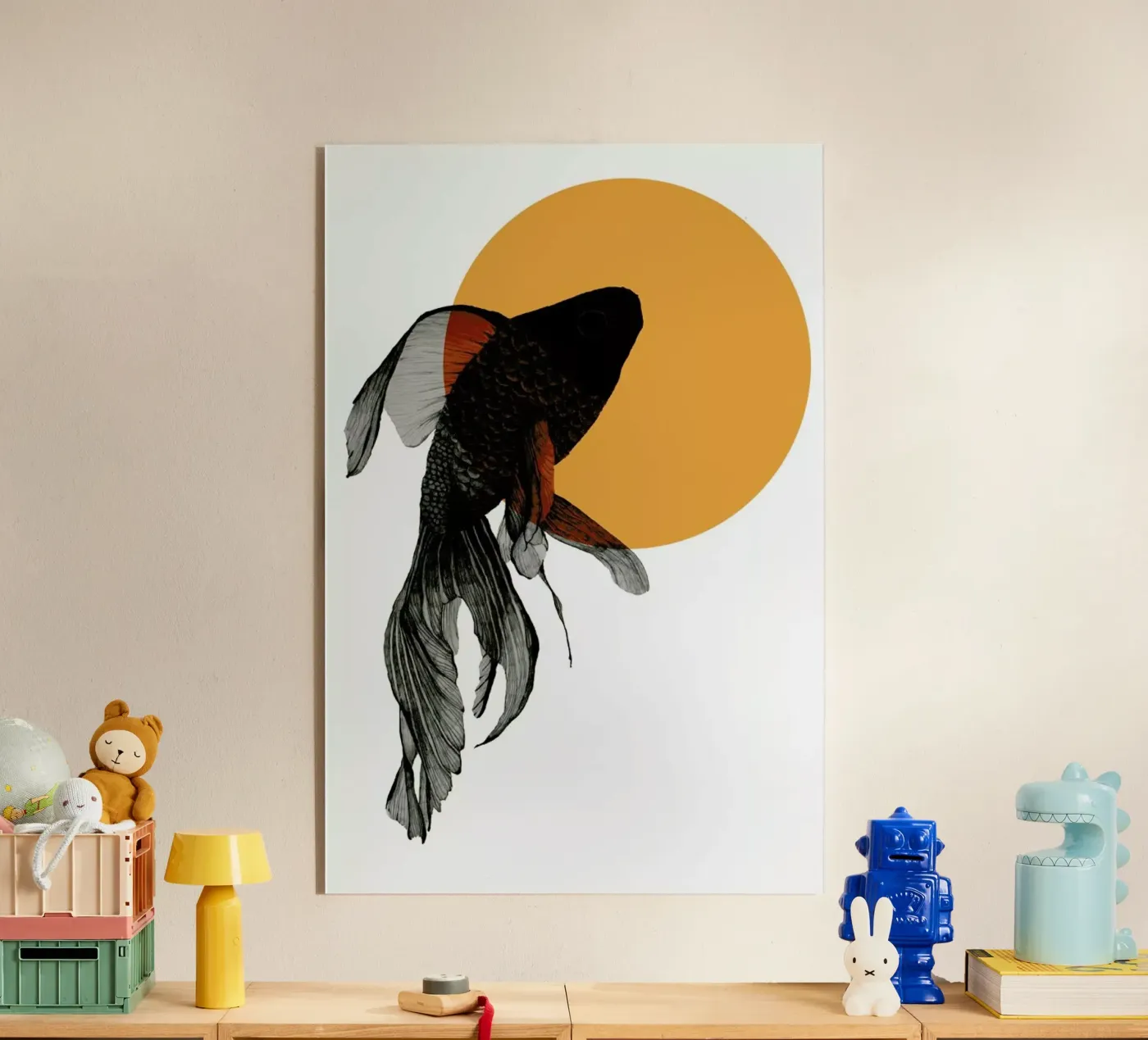 Goldfish acryl van Morgan Kendall