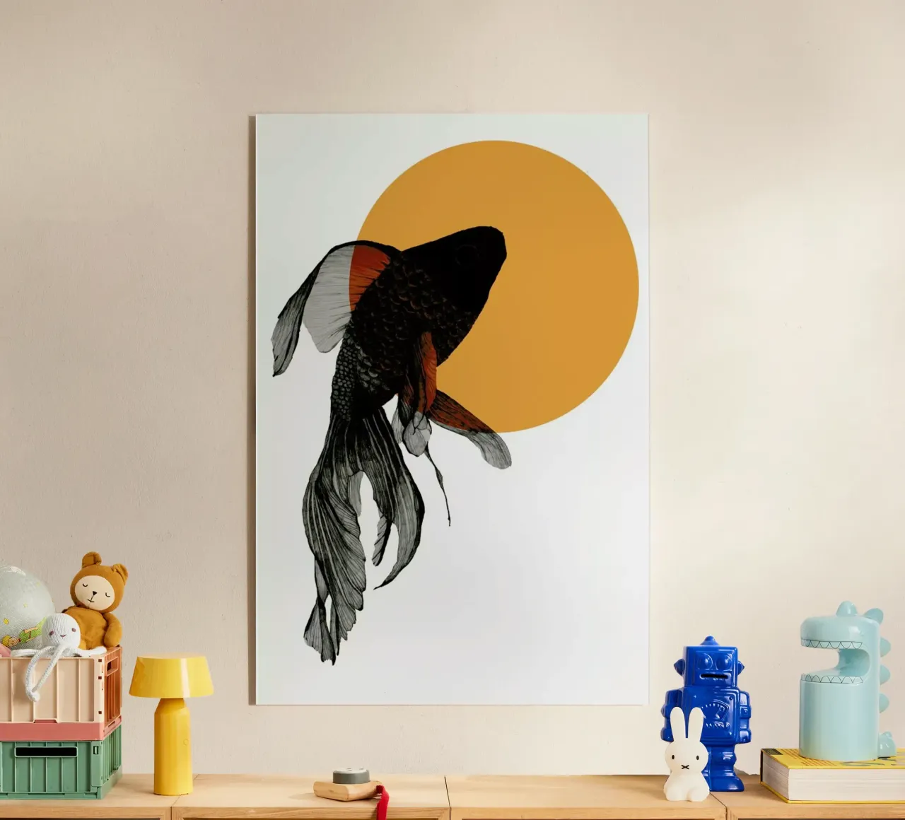 Goldfish plexiglass da Morgan Kendall