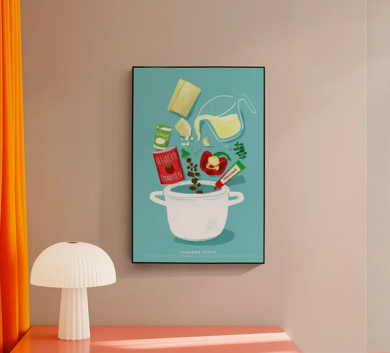 Lasagne Supper plexiglass da Julia Marquardt-Lott