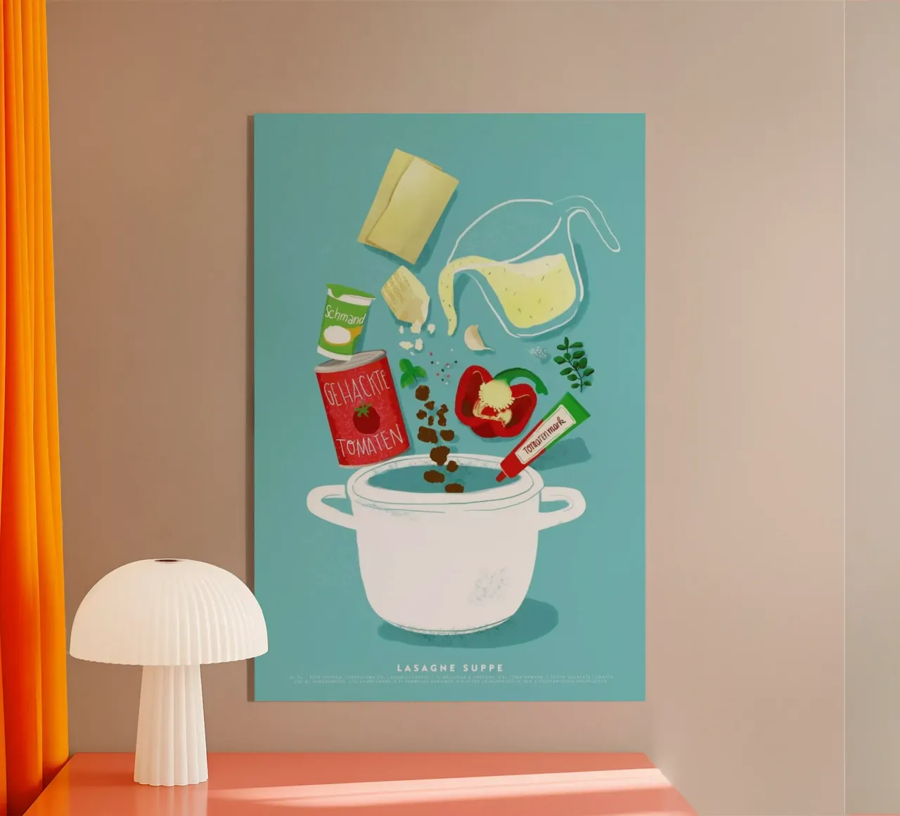 Lasagne Supper plexiglass da Julia Marquardt-Lott