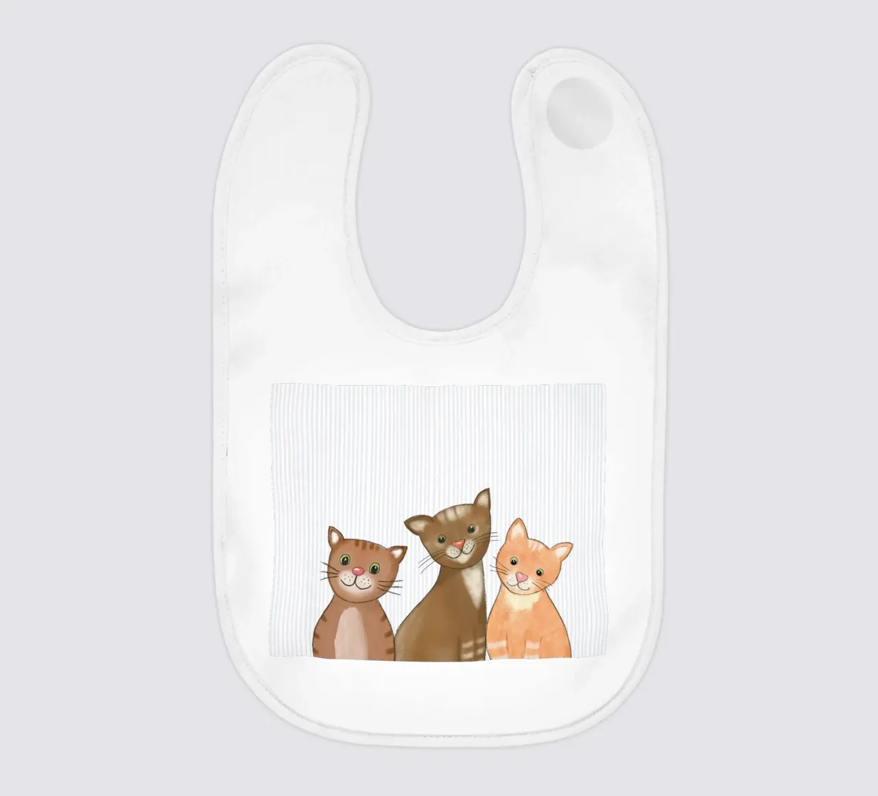 Drei Katzen baby bib by Farbwelten
