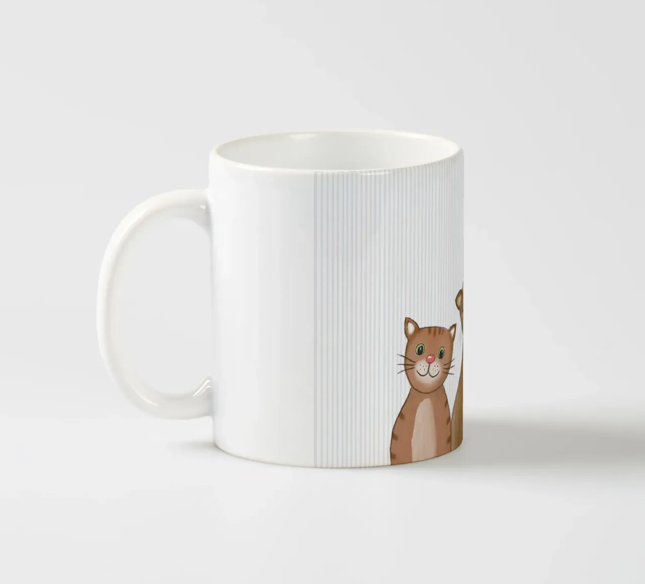 Drei Katzen tazza in ceramica da Farbwelten