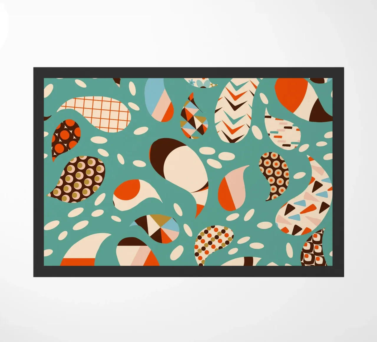 Patchwork Paisley retrò - Boho moderno di metà secolo zerbino da susanacosta