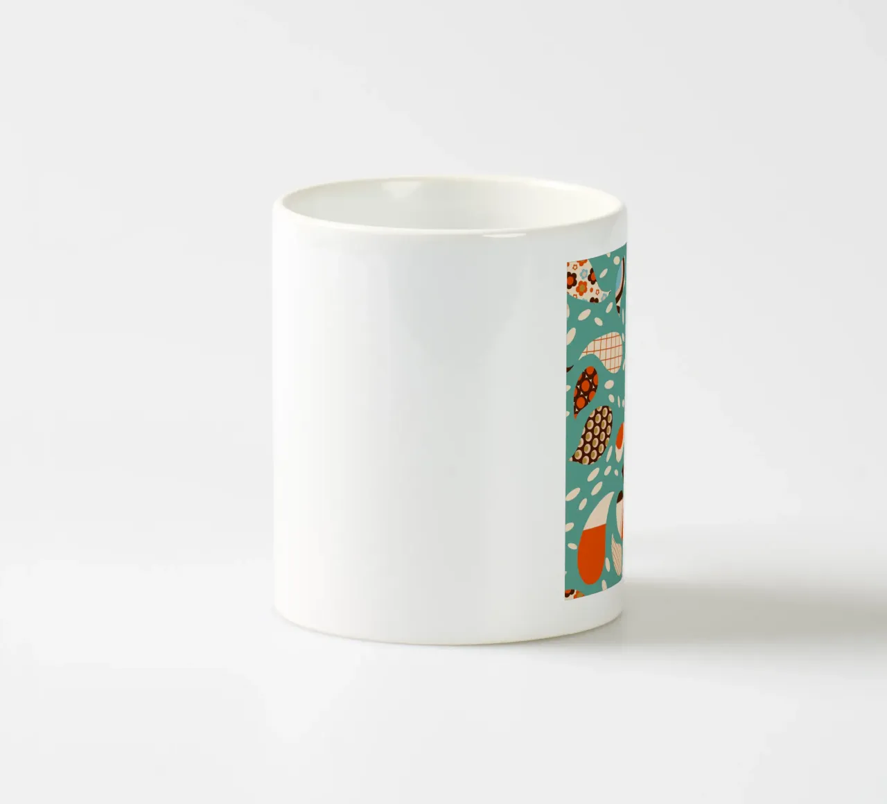 Retro Patchwork Paisley – Mid-Century Modern Boho ceramic mug by susanacosta