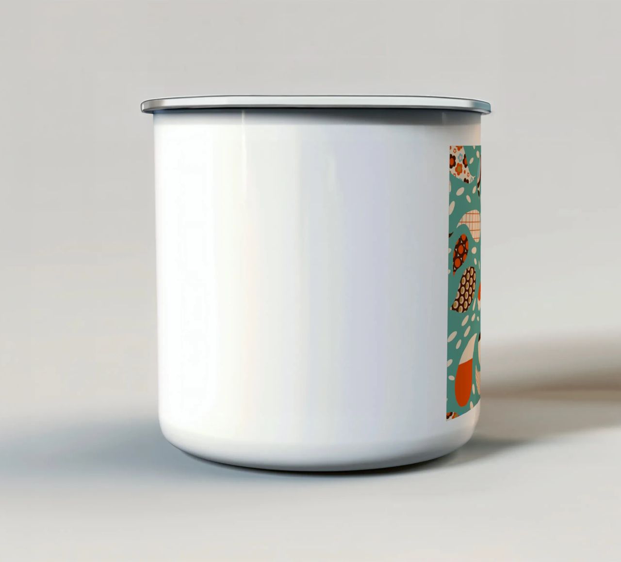 Patchwork Paisley retrò - Boho moderno di metà secolo tazza in smalto da susanacosta