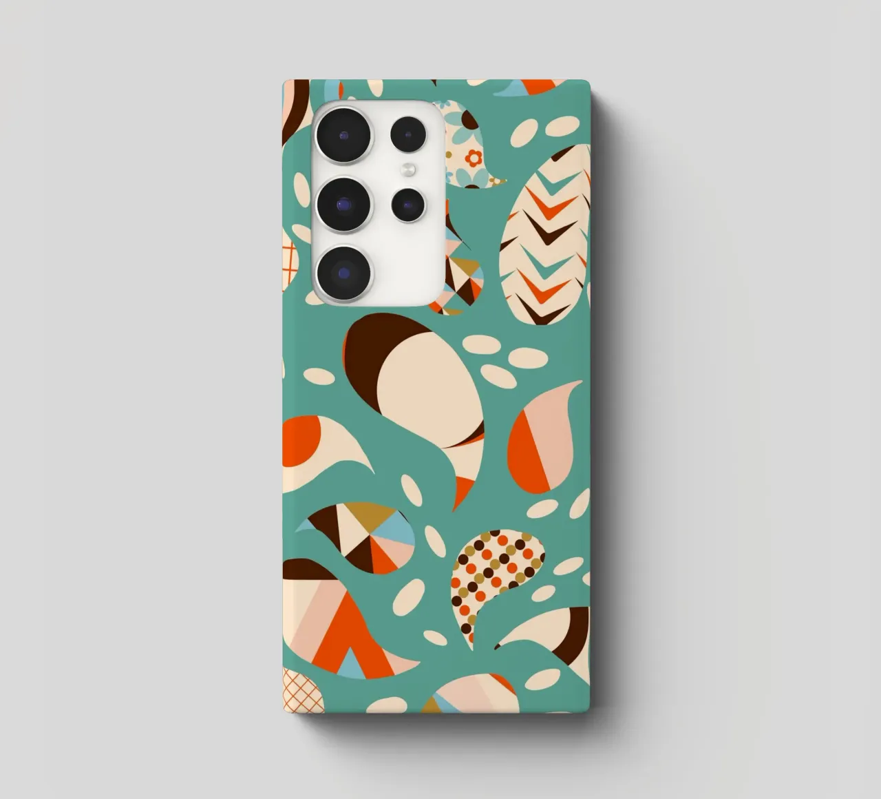 Patchwork Paisley retrò - Boho moderno di metà secolo cover samsung da susanacosta