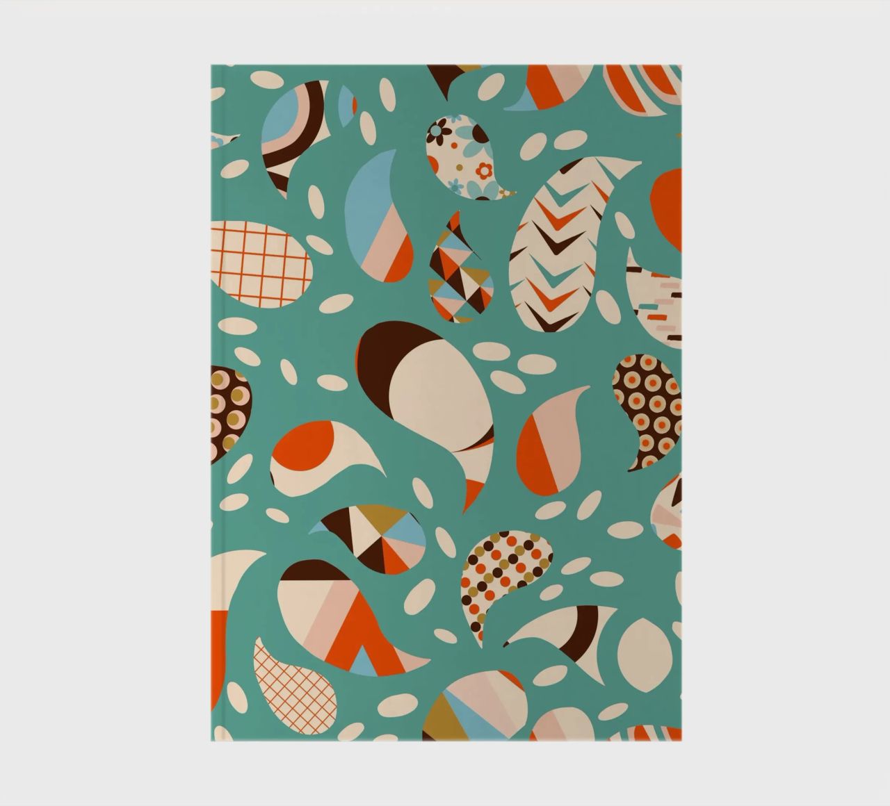 Patchwork Paisley retrò - Boho moderno di metà secolo diario da susanacosta