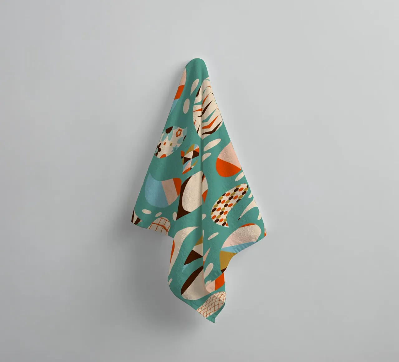 Patchwork Paisley retrò - Boho moderno di metà secolo asciugamano da bagno da susanacosta