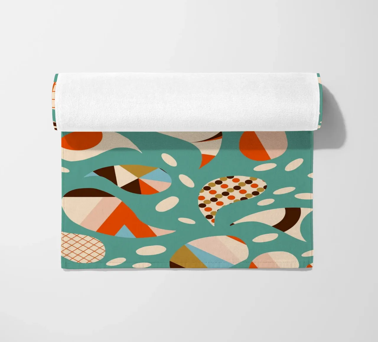 Patchwork Paisley retrò - Boho moderno di metà secolo telo mare da susanacosta